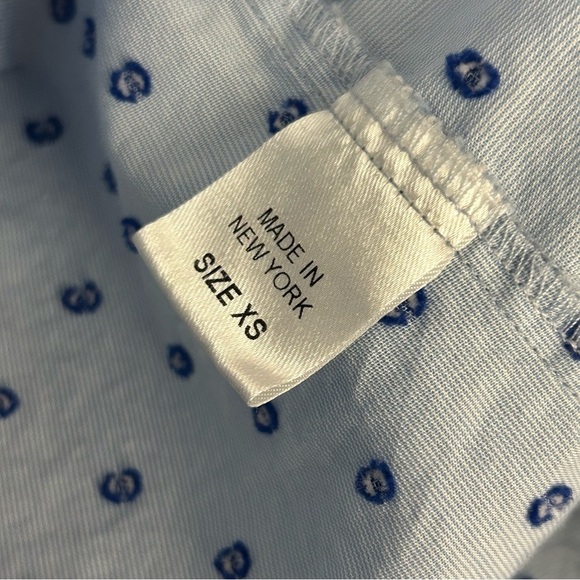 ❤️ Petersyn Blue and White Patterned Top XS - Picture 6 of 11